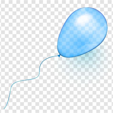 Realistic Blue Balloon 2468075 Vector Art At Vecteezy