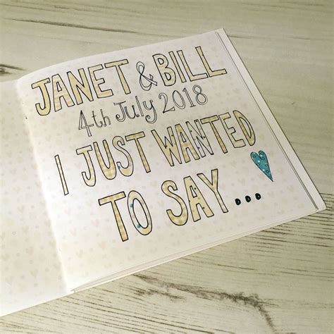 Personalised Golden Anniversary Book Card By Claire Sowden Design