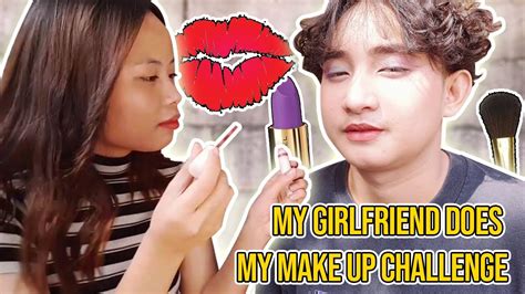 My Girlfriend Does My Makeup Challenge Vlog 02 Youtube