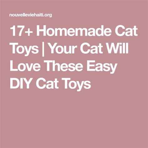 17 Homemade Cat Toys Your Cat Will Love These Easy Diy Cat Toys