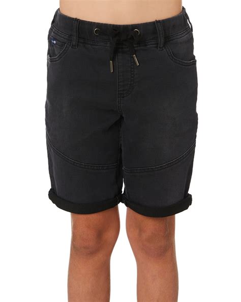 Riders By Lee Youth Boys Denim Jogger Short Nero Surfstitch