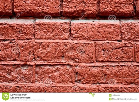 Very Old Worn Out Red Brick Wall Texture Background