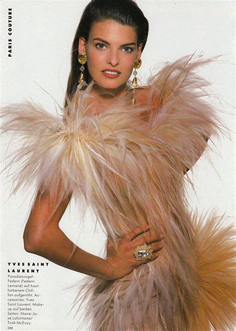 Yves Saint Laurent Fall 1987 Linda Evangelista In Yves Saint