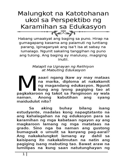 Kahalagahan Ng Edukasyon Philippin News Collections