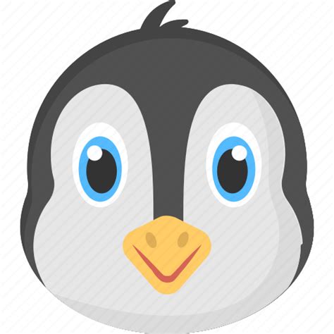 Animated Face Arctic Animal Baby Penguin Baby Penguin Face Penguin