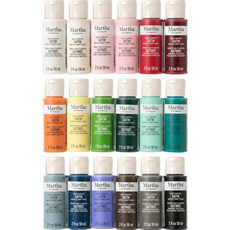 Shop Plaid Martha Stewart Multi Surface Satin Acrylic Craft Paint 18