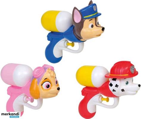 Happy People 16338 Paw Patrol Water Gun 3 Assorted Germany New The