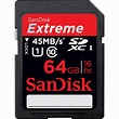SanDisk 64GB Extreme UHS-I SDXC Memory Card SDSDRX3-064G-A21 B&H