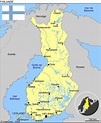 Carte de la Finlande - Plusieurs cartes du pays du nord de l'Europe