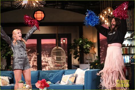 Jonathan Van Ness Shows Off His Cheerleading Skills On Busy Tonight