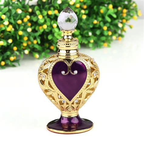 Buy Vintage Storage Bottles 12ml Crystal Metal Perfume Bottle Ts Purple