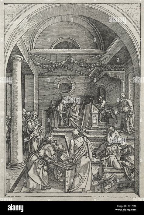 Life of the Virgin Christ Among the Doctors Albrecht Dürer German
