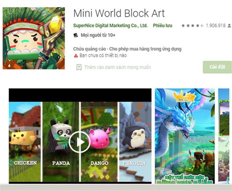 Tải Game Mini World Block Art Hướng Dẫn Cài đặt Trên Android Pc đơn Giản