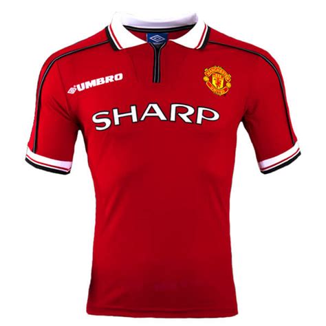 Retro Manchester United Home Football Shirt 9899 Soccerdragon
