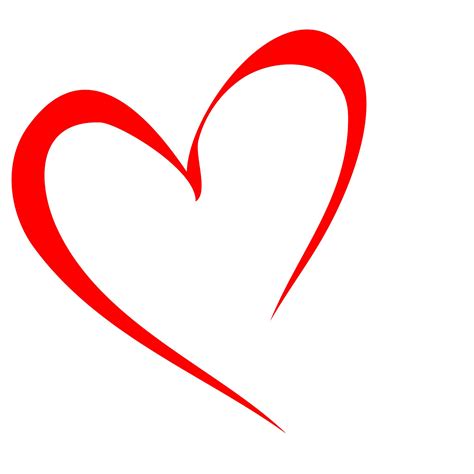 outline red heart png - Clip Art Library