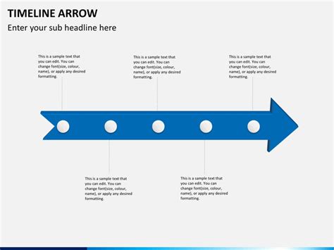 Timeline Arrow Diagram Powerpoint Template