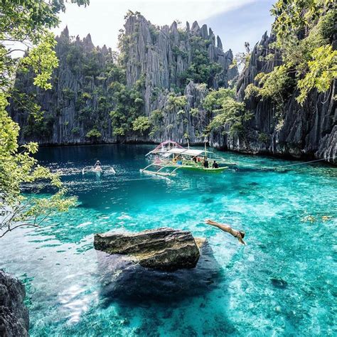 Coron Palawan Blue Lagoon Picture By