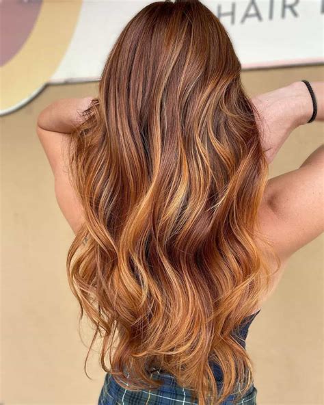 Top Copper Highlights On Brown Hair Short And Long Hair Color