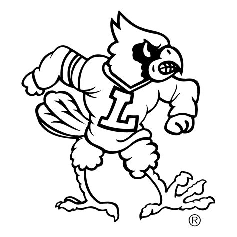 Louisville Cardinal Sheet Free Coloring Pages Sketch Coloring Page