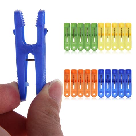 20pcs Duarable Plastic Clothes Pegs Hanging Pins Clips Laundry