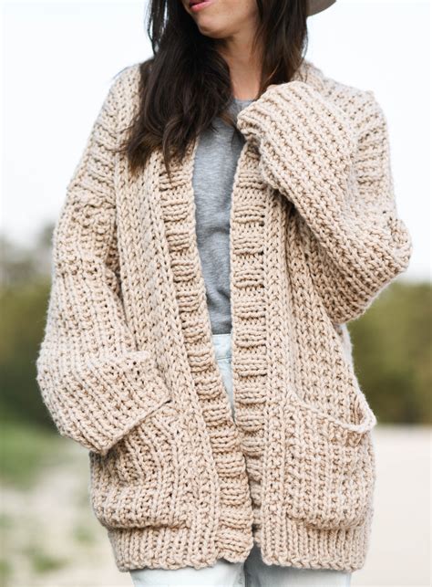 Astylish Womens Open Front Long Sleeve Chunky Knit Cardigan Sweaters Loose Outwear Coat At