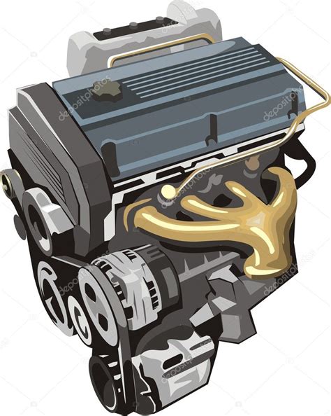 Car Engine Stock Vector Image By ©kokandr 7627303