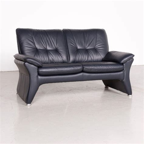 Willi schillig amore leder sofa beige dreisitzer funktion couch. Ewald Schillig Designer Leather Sofa Blue Genuine Leather ...