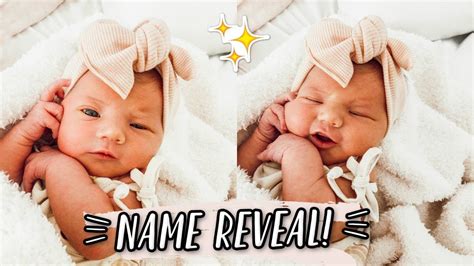 Official Baby Girl Name Reveal 💕 Youtube
