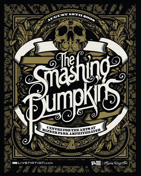 Smashing Pumpkins Poster On Behance Band Posters Concert Posters Gig Posters