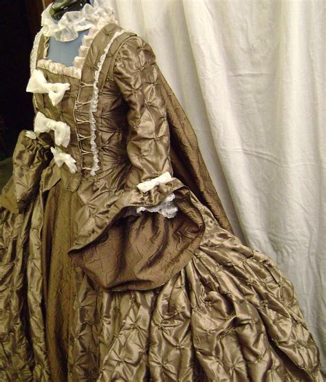 1770s Baroque Rococo Dress With Paniers Size 12