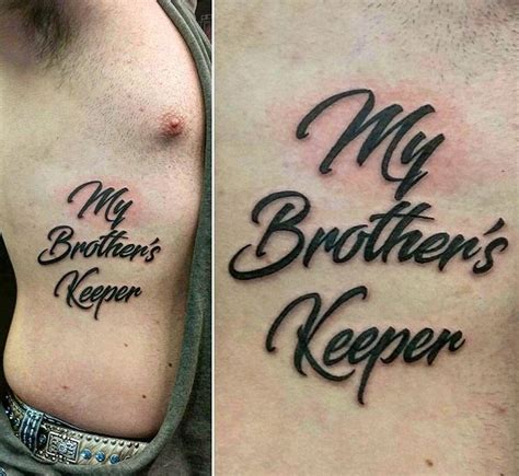 Best My Brothers Keeper Tattoos Ideas Meanings Luv