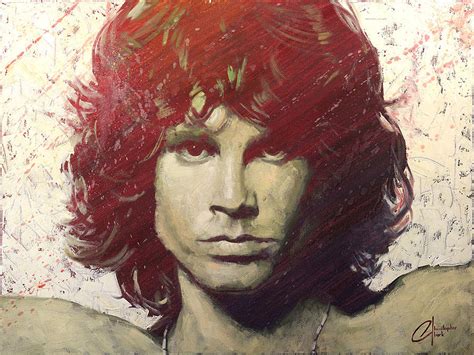 Jim Morrison Painting By Christopher Clark Fine Art America