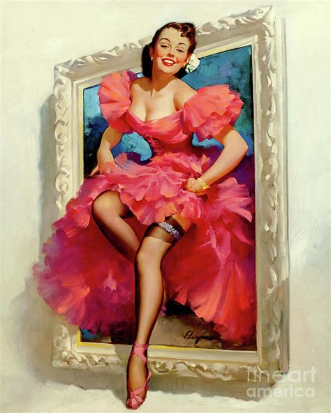 Gil Elvgren Stepping Out 1953 Painting By Magical Vintage Fine Art America