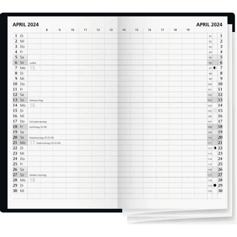 Glocken Taschenkalender 87x153cm 1 Monat2 Seiten Farbig Sortiert