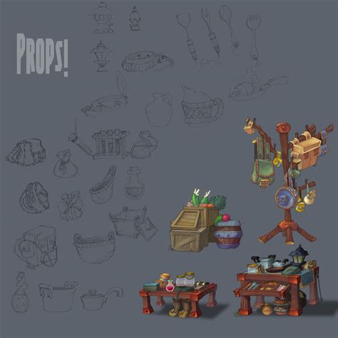 Props Galore By Zatransis On Deviantart 2d Game Art Concept Art