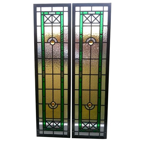 Edwardian Style Stained Glass Panels From Period Home Style Stained