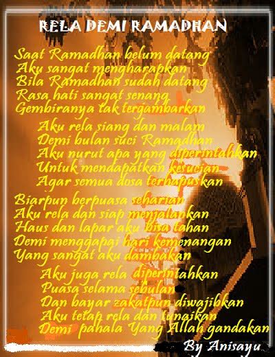 Puisi Cinta By Anisayu Kumpulan Puisi Untuk Bulan Suci Ramadhan