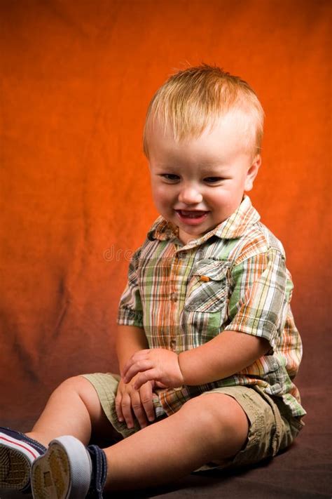 Cute Baby Boy Stock Image Image Of Closeup Innocent 10811587