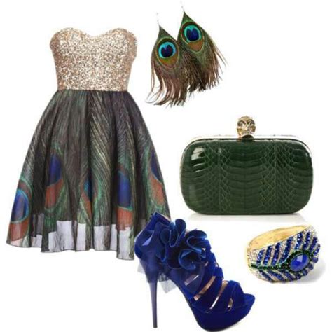 52 Best Peacock Inspired Fashion Images On Pinterest Peacock Dress