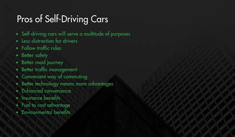 Pros And Cons Of Self Driving Cars Showcase 10 Auto Mobility Startups