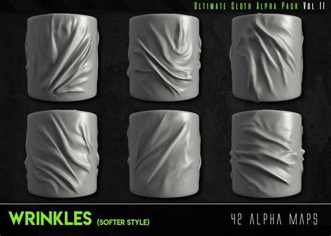 Artstation 200 Ultimate Cloth Alpha Pack Vol Ii Brushes