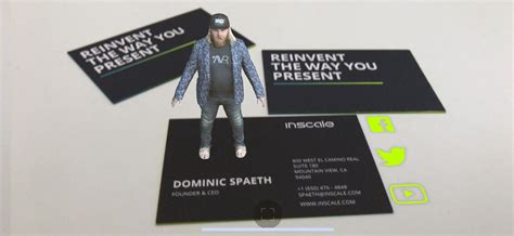 Augmented Reality Businesscard Inscale