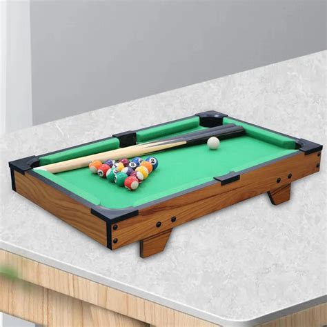 Cute Snooker Game Educational Play With Sticks Miniature Felt Surface