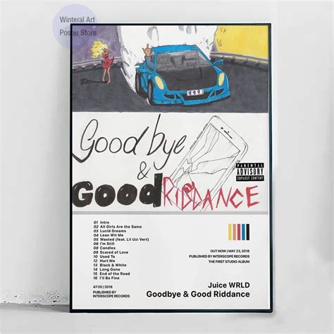 Banger Juice Wrld Goodbye And Good Riddance Album Cover Wall Flag