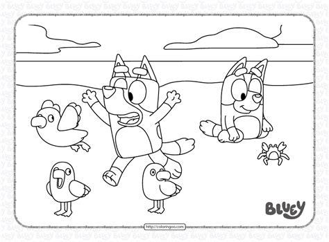 Bluey Chloe Coloring Pages