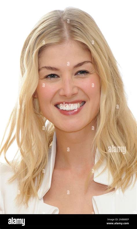British Actress Rosamund Pike Poses For Photographers At A Photocall