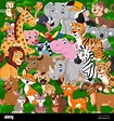 Cartoon wild animals collection set Stock Vector Image & Art - Alamy