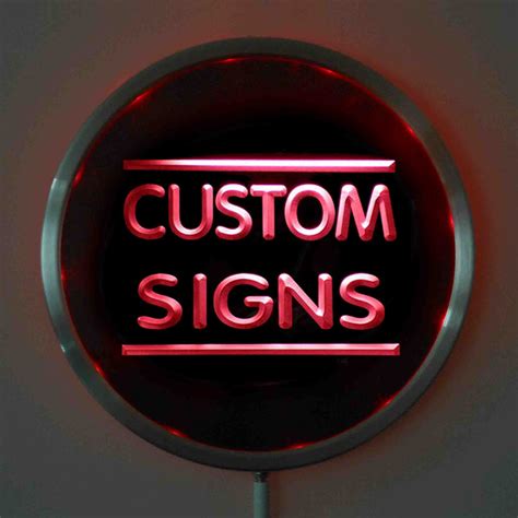 New Round Custom Led Neon Signs 25cm 10 Inch Design Your Own Circle