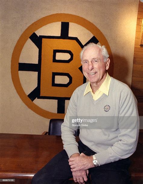 Boston Bruins Former Player And Coach Milt Schmidt Poses For A Photo