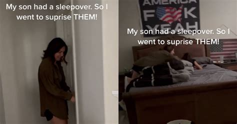 mom sneaks into son s house while he s in bed with girl video comic sands